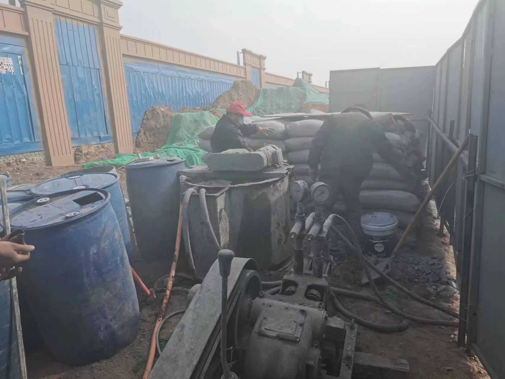 沔城回族镇房屋下沉注浆